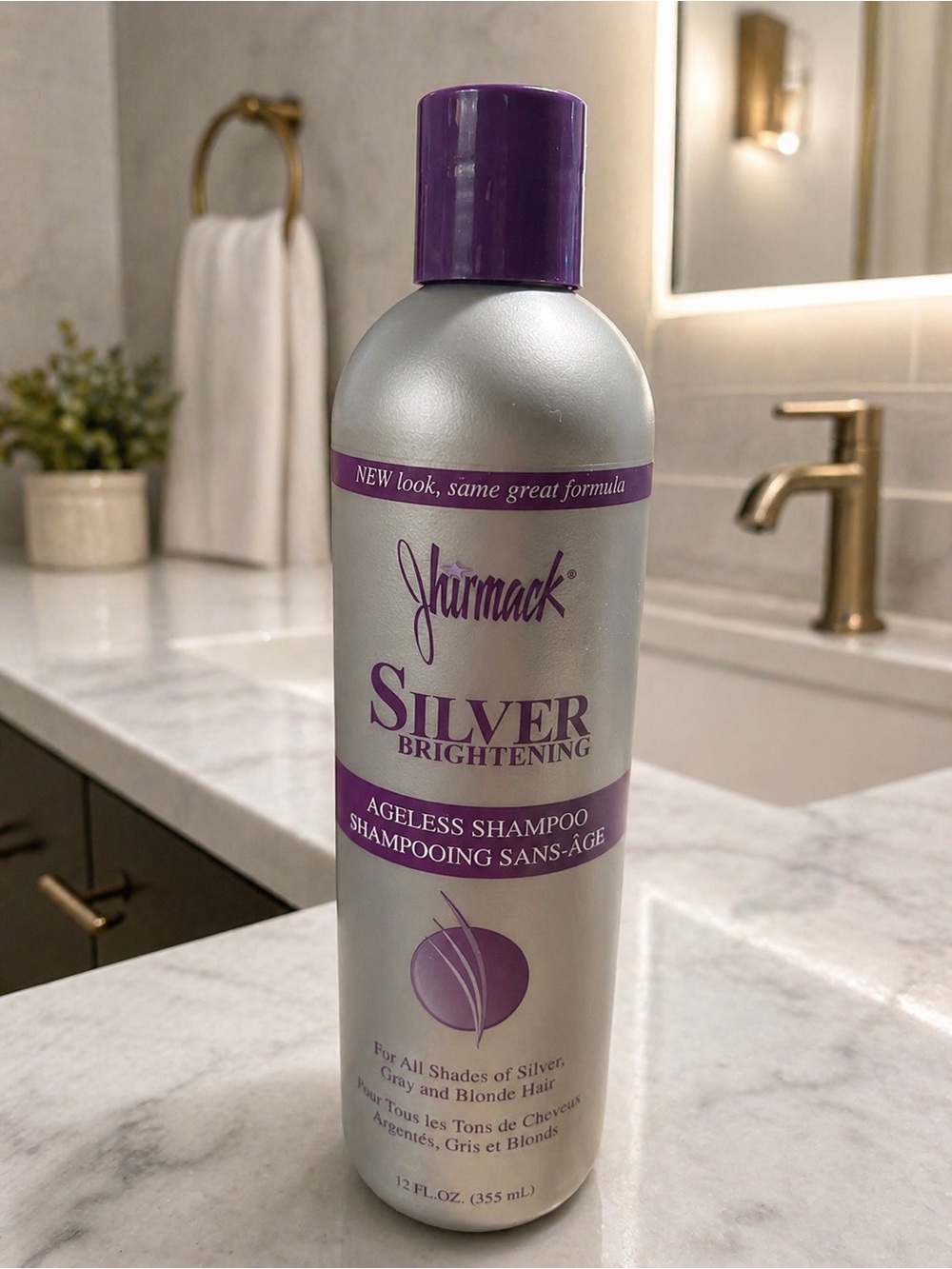 Jhirmack Silver Brightening Ageless Shampoo 22oz bottle (EUC)